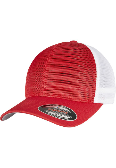 Urban Classics FLEXFIT 360 OMNIMESH CAP 2-TONE red/white - L/XL