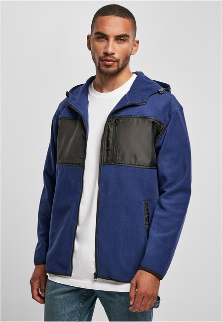 Urban Classics Hooded Micro Fleece Jacket spaceblue - L