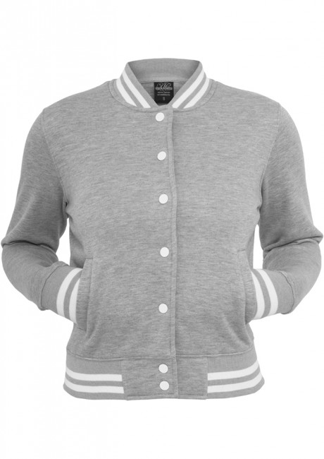 E-shop Urban Classics Ladies College Sweatjacket grey - L