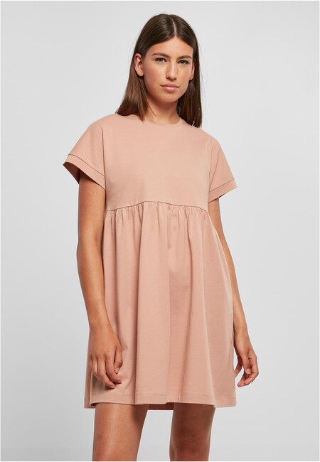 Urban Classics Ladies Organic Empire Valance Tee Dress amber - XL