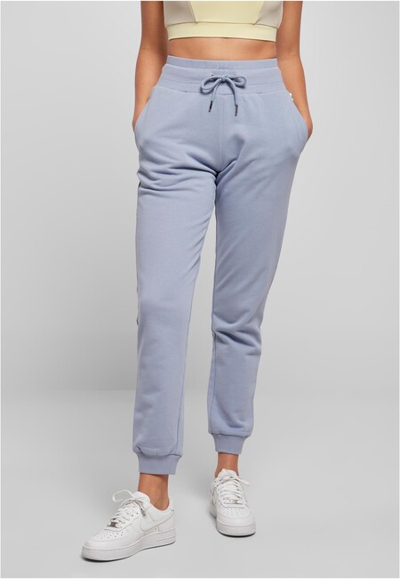 Urban Classics Ladies Organic High Waist Sweat Pants violablue - XL