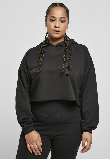 Urban Classics Ladies Oversized Cropped Hoody black - XL