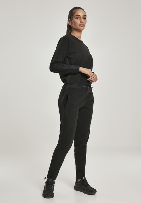 Urban Classics Ladies Polar Fleece Jumpsuit black - XL
