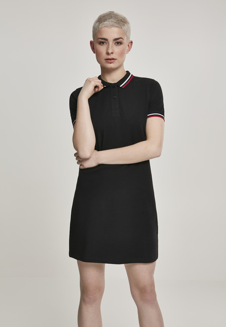 Urban Classics Ladies Polo Dress black - M