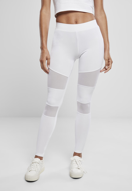 Urban Classics Ladies Tech Mesh Leggings white - XL