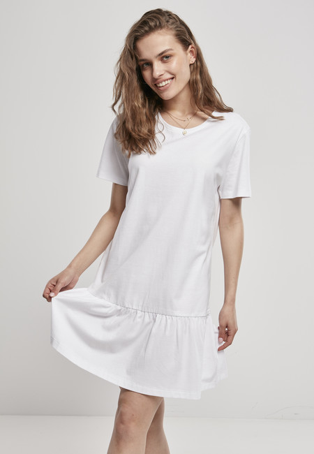 Urban Classics Ladies Valance Tee Dress white - S