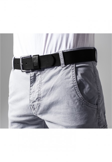 E-shop Urban Classics Leather Imitation Belt black - M