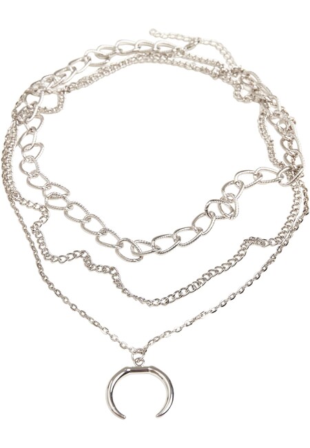 Urban Classics Open Ring Layering Necklace silver - UNI