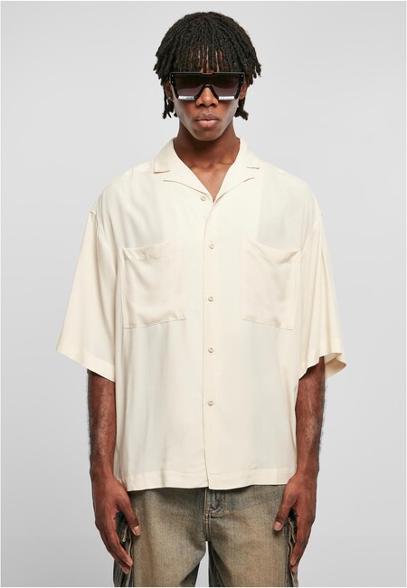 Urban Classics Oversized Resort Shirt whitesand - M
