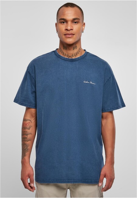 Urban Classics Oversized Small Embroidery Tee spaceblue - 5XL
