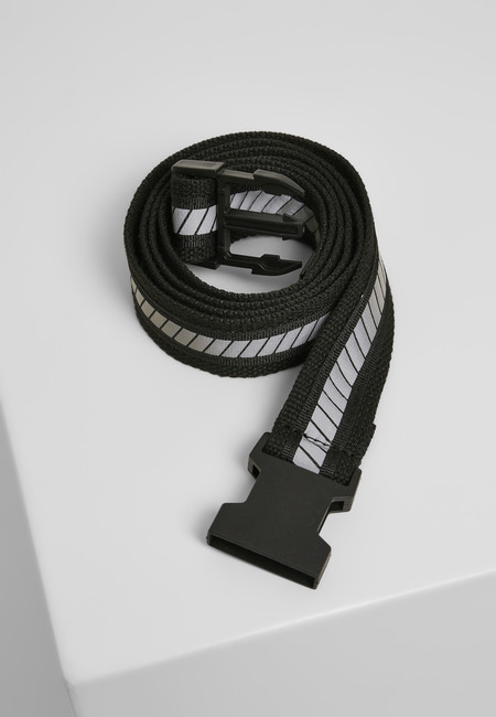 Urban Classics Reflective Belt black/black/silver - L/XL