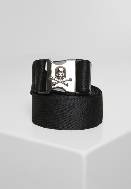 Urban Classics Skull Buckle Belt black - L/XL