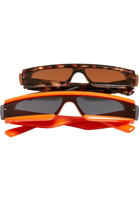 Urban Classics Sunglasses Alabama 2-Pack orange/brown - UNI