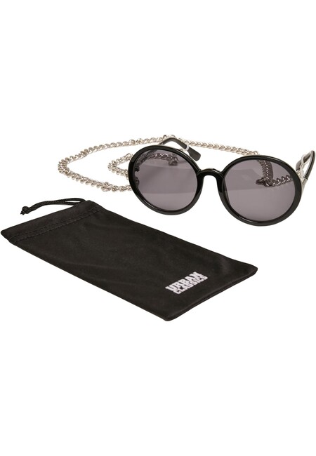 Urban Classics Sunglasses Cannes with Chain black - UNI