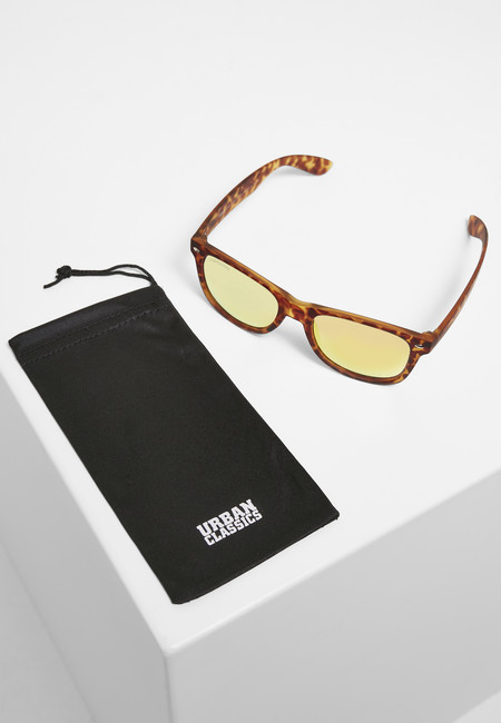 Urban Classics Sunglasses Likoma Mirror UC brown leo/orange - UNI