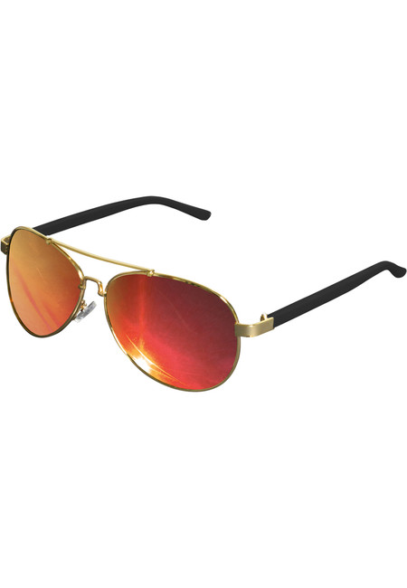 Urban Classics Sunglasses Mumbo Mirror gold/red - UNI