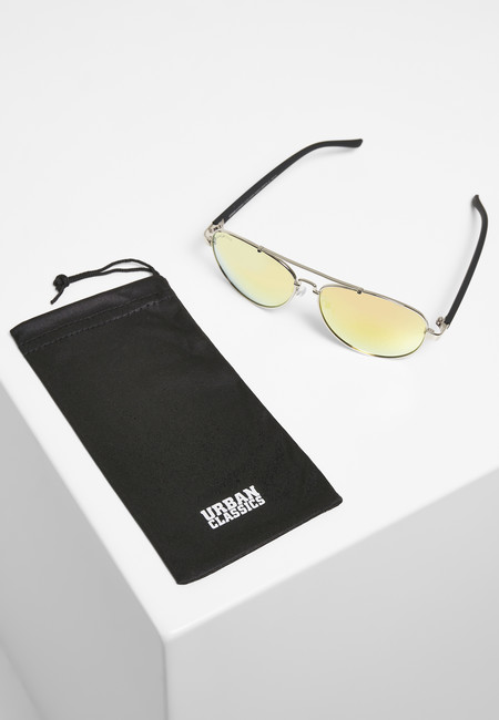 Urban Classics Sunglasses Mumbo Mirror UC silver/orange - UNI