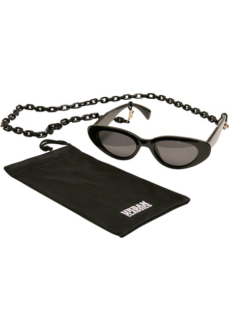 Urban Classics Sunglasses Puerto Rico With Chain black - UNI