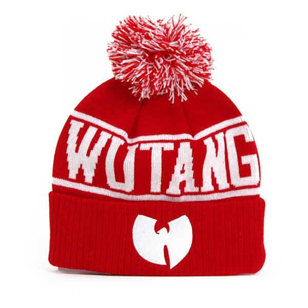 Wu-Tang Logo Winter Cap Red White - UNI